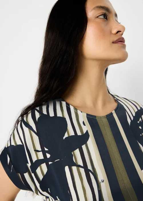 Et Vous Navy Floral Column Midaxi Dress - 8 Image 3