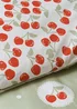 Green Cherry Print Microfibre Duvet Set - Single Image 3
