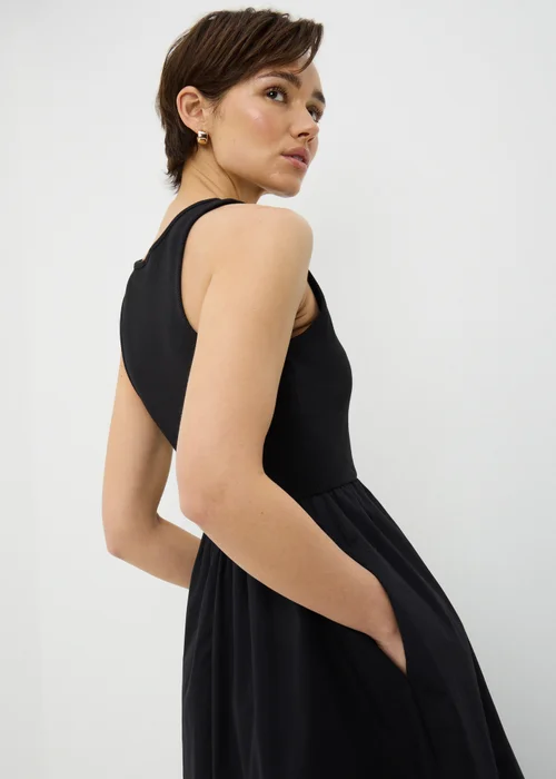 Black 2 in 1 Midi Dress - 8 Image 3