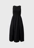Black 2 in 1 Midi Dress - 8 Image 4