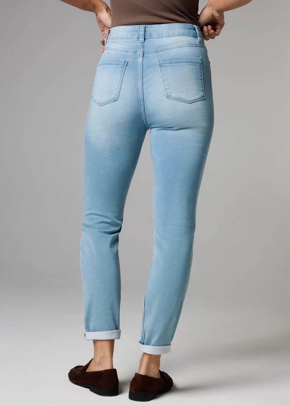 Jolie Light Wash Comfort Slim Fit Jeans - Size 8 Image 1