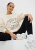 Cream Parisian Graphic Sweatshirt - Extra small Image 1