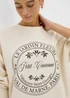Cream Parisian Graphic Sweatshirt - Extra small Image 2