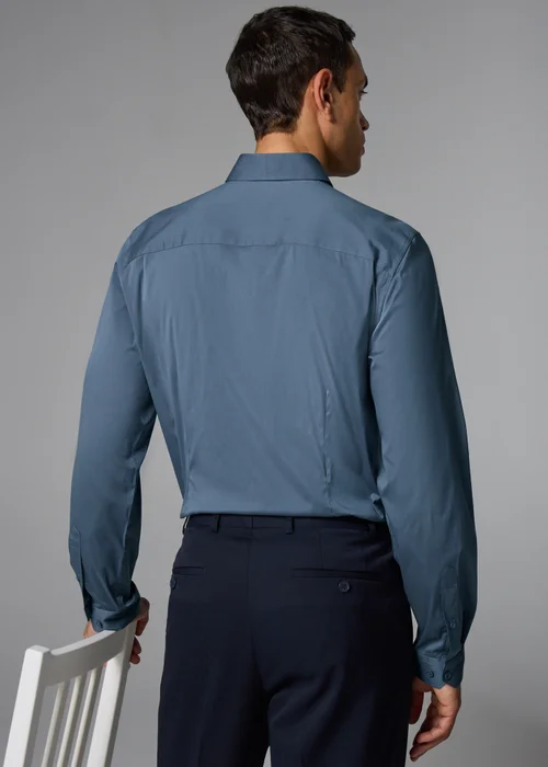 Taylor & Wright Blue Performance Slim Fit Shirt - S Image 4