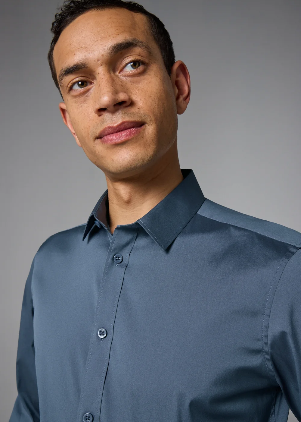 Taylor & Wright Blue Performance Slim Fit Shirt - S Image 3