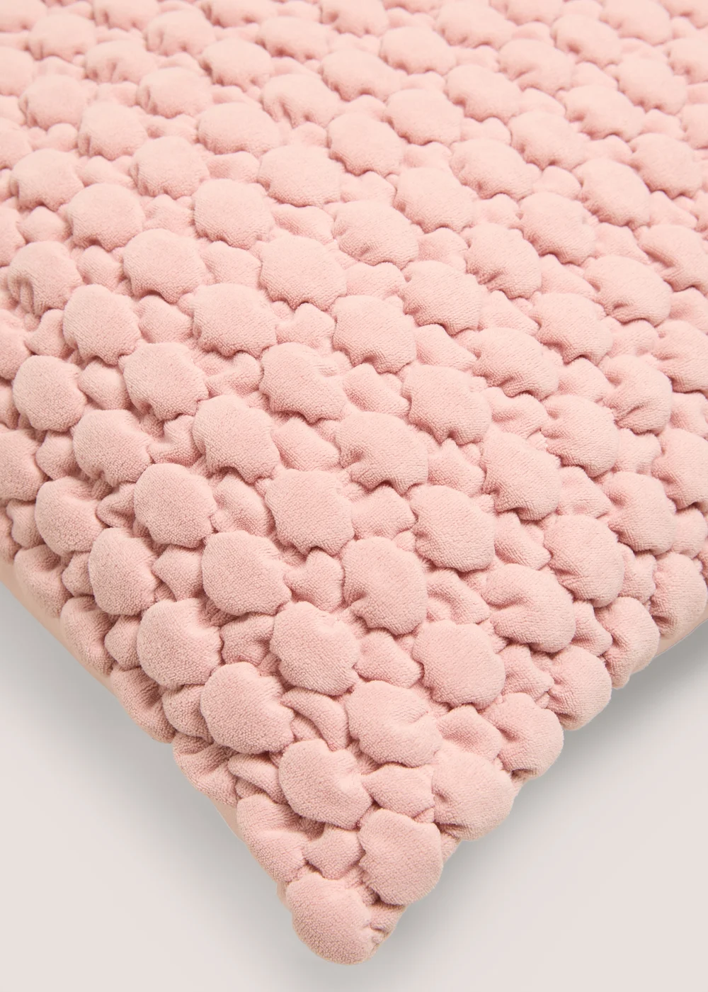 Pink Bobble Velvet Cushion Image 2