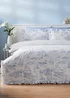 Blue Boat Frill Duvet Set - Double Image 1