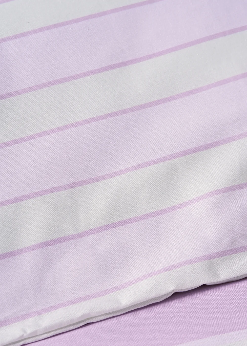 Lilac Stripe Frill Duvet Set - Double Image 3