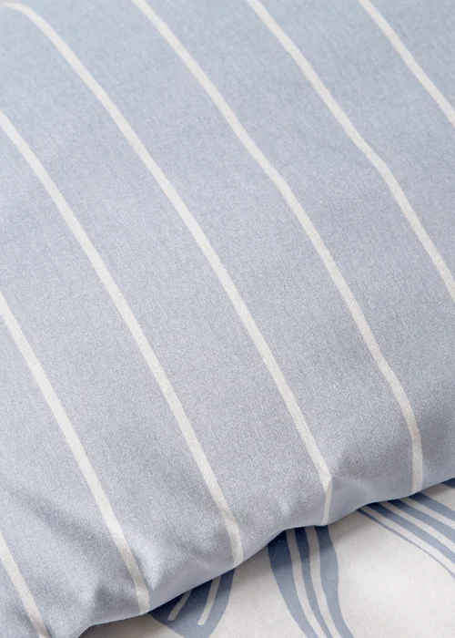 Blue Bow Frill Duvet Set - Double Image 3