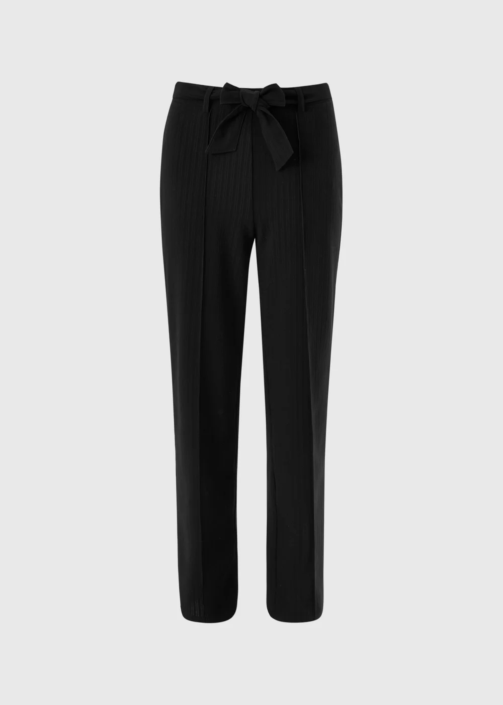 Et Vous Black Belted Tapered Trousers - Size 8 Image 1