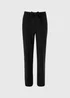 Et Vous Black Belted Tapered Trousers - Size 8 Image 1