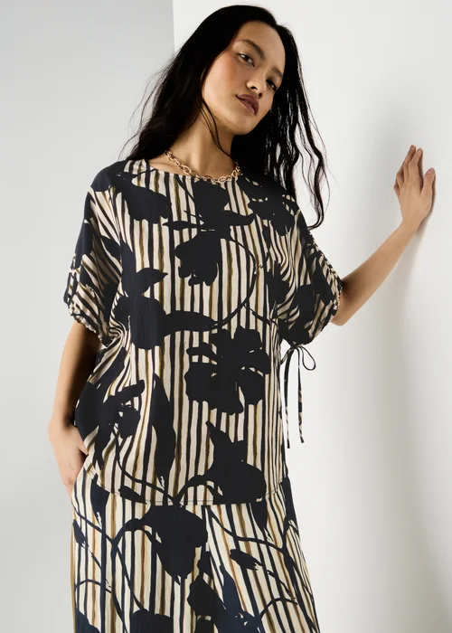 Et Vous Multi Floral Stripe Co Ord Top - 8 Image 2
