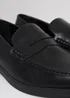 Threadbare Black Faux Leather Slip On Loafers - Size 8 Image 3