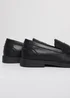 Threadbare Black Faux Leather Slip On Loafers - Size 8 Image 4
