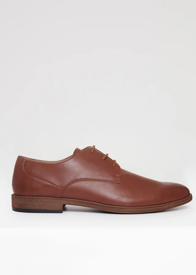 Threadbare Brown Lace Up Derby Shoes