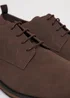 Threadbare Brown Faux Suede Derby Shoes - Size 11 Image 3
