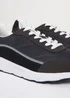 Threadbare Grey Retro Lace Up Trainers - Size 8 Image 3