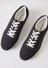 Threadbare Grey Retro Lace Up Trainers - Size 8 Image 2