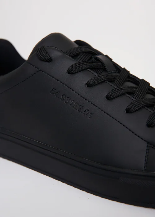 Threadbare Black Lace Up Court Trainers - Size 11 Image 3