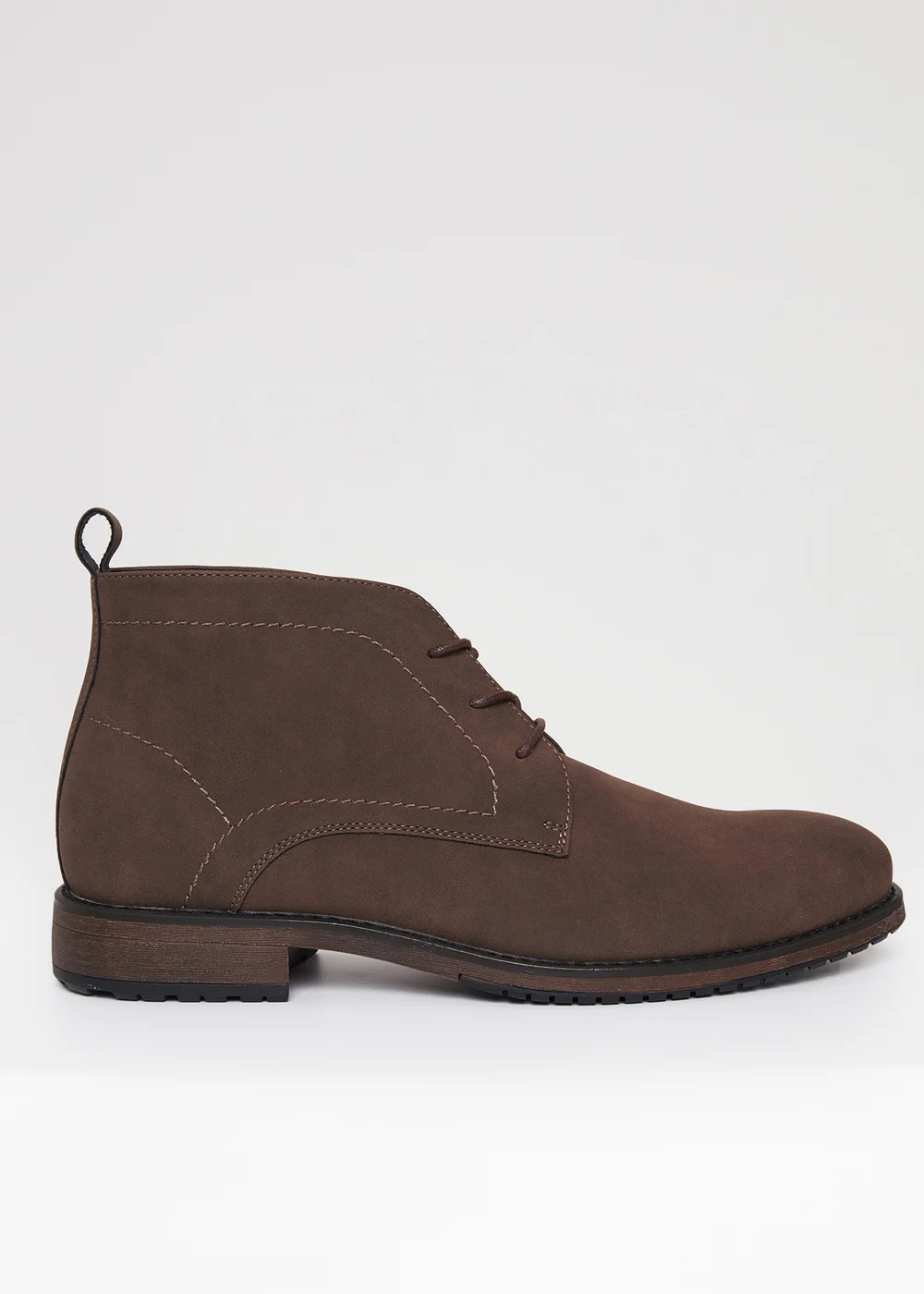 Threadbare Brown Faux Suede Chukka Boots - Size 8 Image 1