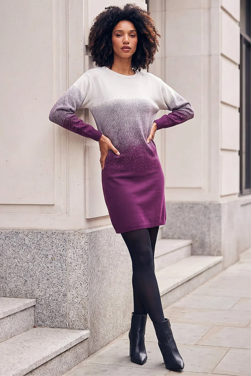 Roman Port Ombre Knitted Jumper Dress - 20 Image 2