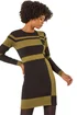 Roman Khaki Colour Block Knitted Dress - 16 Image 1