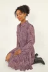 Roman Plum Petite Abstract Spot Godet Dress - Size 14 Clothing Image 3