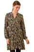 Roman Green Floral Print Button Stretch Dress - 18 Image 1