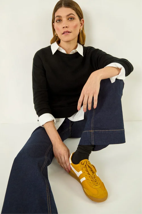 Roman Indigo Pocket Stretch Flare Jeans - 12 Image 1