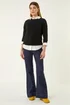Roman Indigo Pocket Stretch Flare Jeans - 12 Image 2
