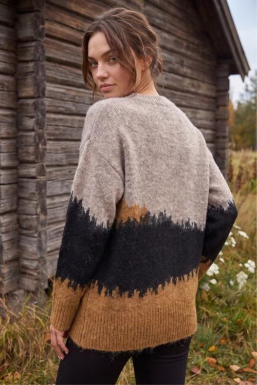 Roman Stone Petite Abstract Knit Jumper - 10 Image 3