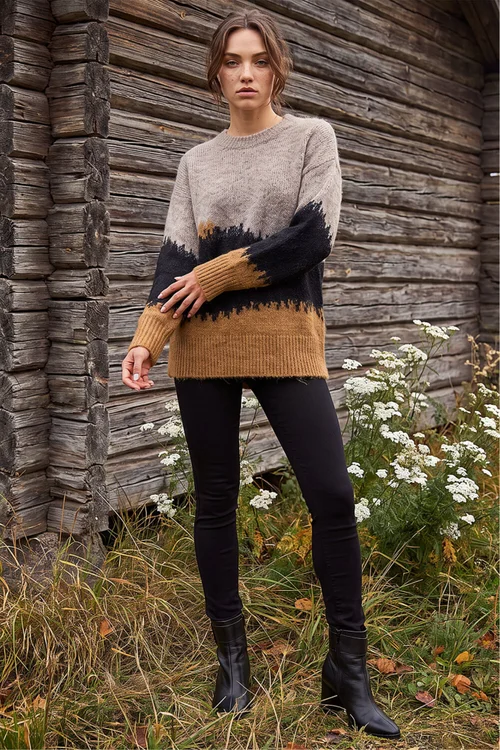Roman Stone Petite Abstract Knit Jumper - 10 Image 2