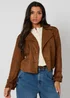 Urban Bliss Brown Cropped Suede Trench - 12 Image 2