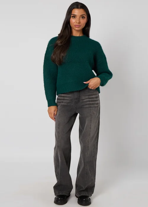 Urban Bliss Green Wool Blend Jumper - L Image 3