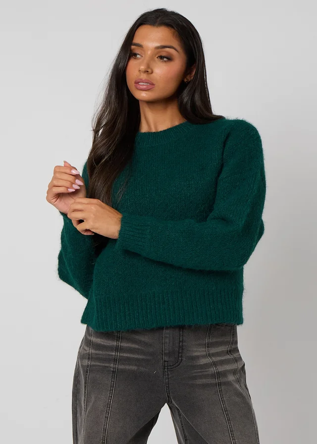 Urban Bliss Green Wool-Blend Jumper