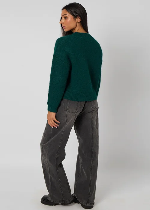 Urban Bliss Green Wool Blend Jumper - L Image 4
