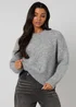 Urban Bliss Grey Wool-Blend Jumper - Large Image 1