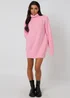 Urban Bliss Pink Roll Neck Mini Dress - M Image 3