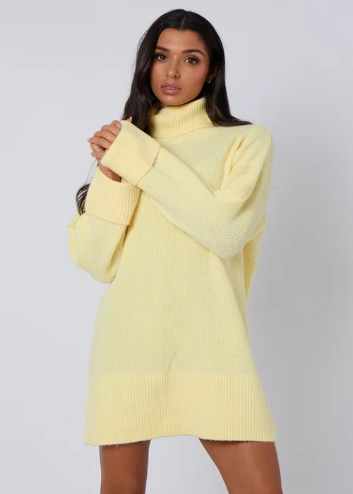 Urban Bliss Lemon Roll Neck Mini Dress - M Image 2