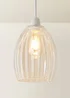ValueLights Cheltenham Clear Ribbed Easy Fit Ceiling Light Shade - One Size Image 3