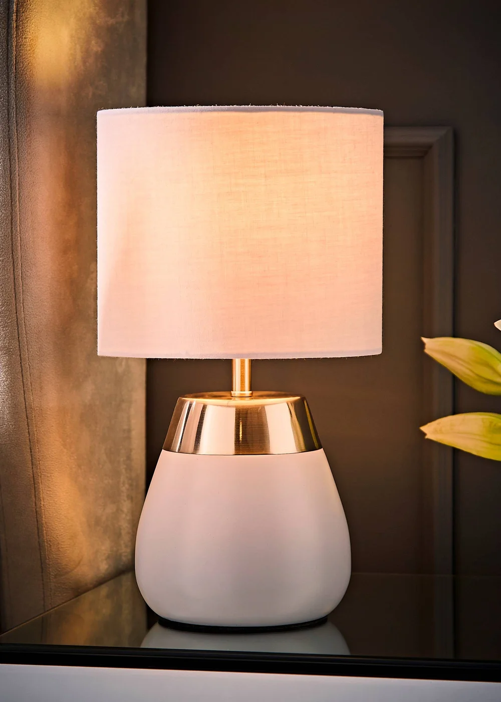 ValueLights Hurst Grey Touch Touch Table Lamp - One Size Image 2