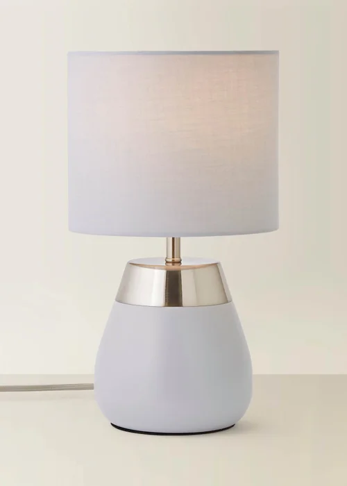ValueLights Hurst Grey Touch Touch Table Lamp - One Size Image 3