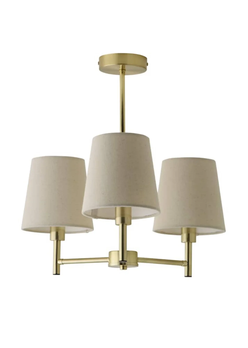 ValueLights Kincaid 3 Arm Gold Chandelier Ceiling Light - One Size Image 4