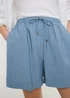 Dusky Blue Airflow Tied Shorts - 8 Image 2