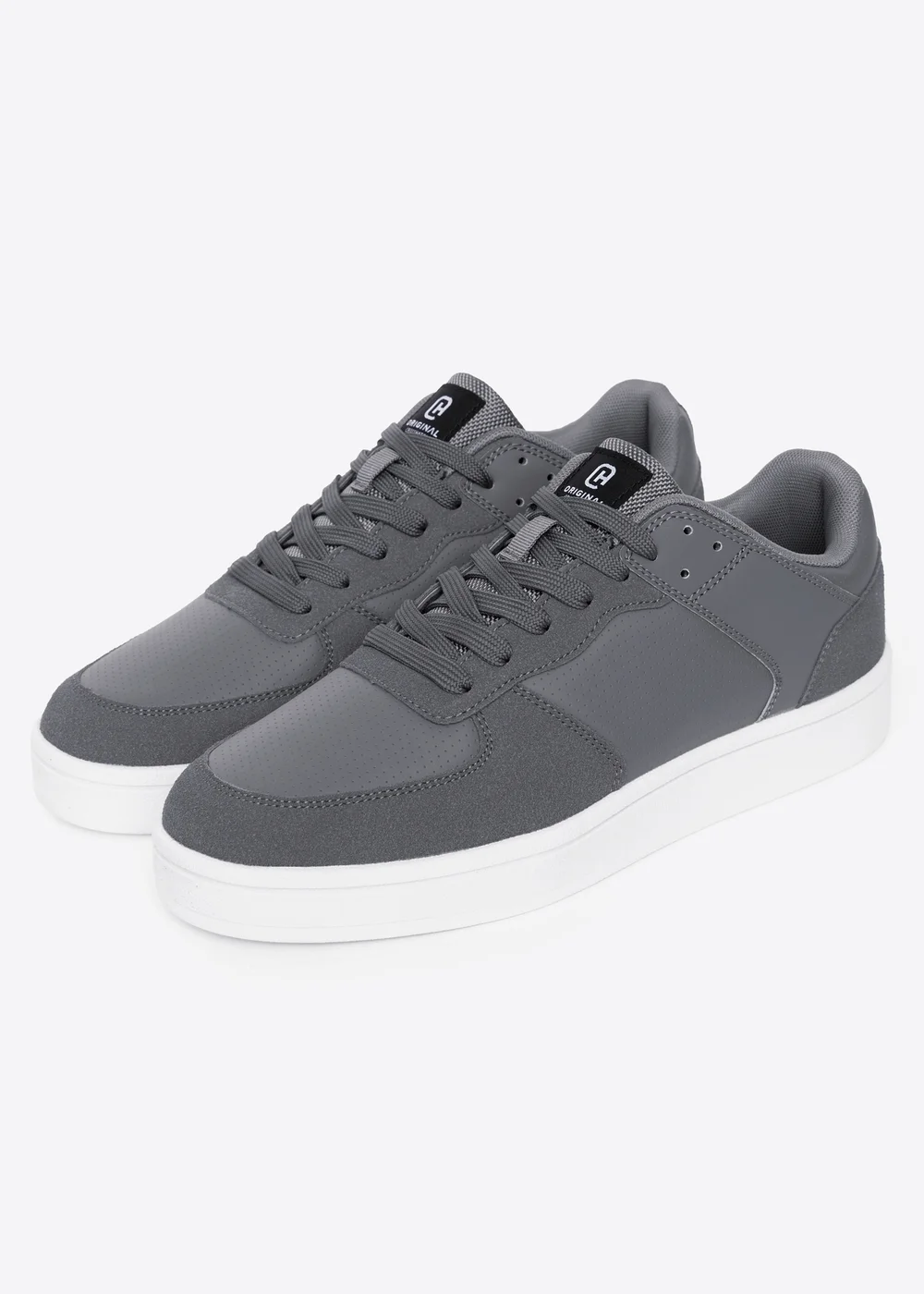 Crosshatch Grey/White Avelino Trainers - Size 8 Image 1