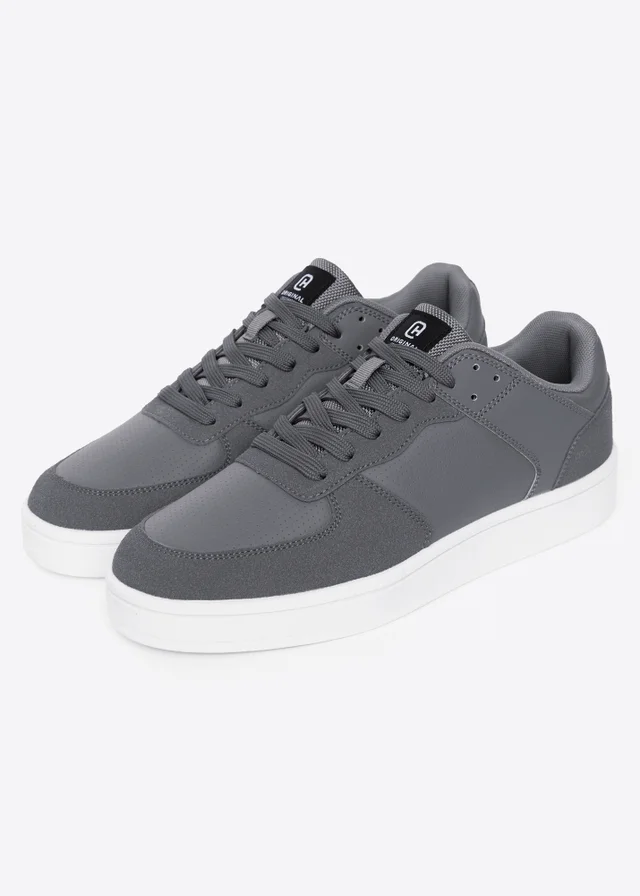 Crosshatch Grey/White Avelino Trainers