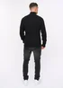 Crosshatch Black Havaline 1/4 Zip Knit - XXL Image 4