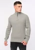 Crosshatch Grey Havaline 1/4 Zip Knit - XXL Image 1