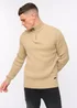 Crosshatch Stone Havaline 1/4 Zip Knit - Small Image 6