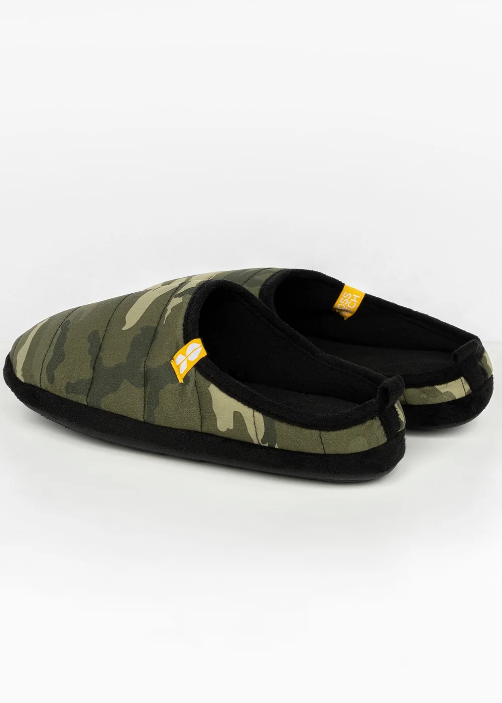 Crosshatch Olive Camo Padfoot Slippers - Size 11-12 Image 2